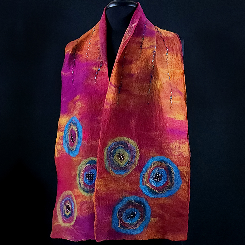 felted scarf - Janis Merkle